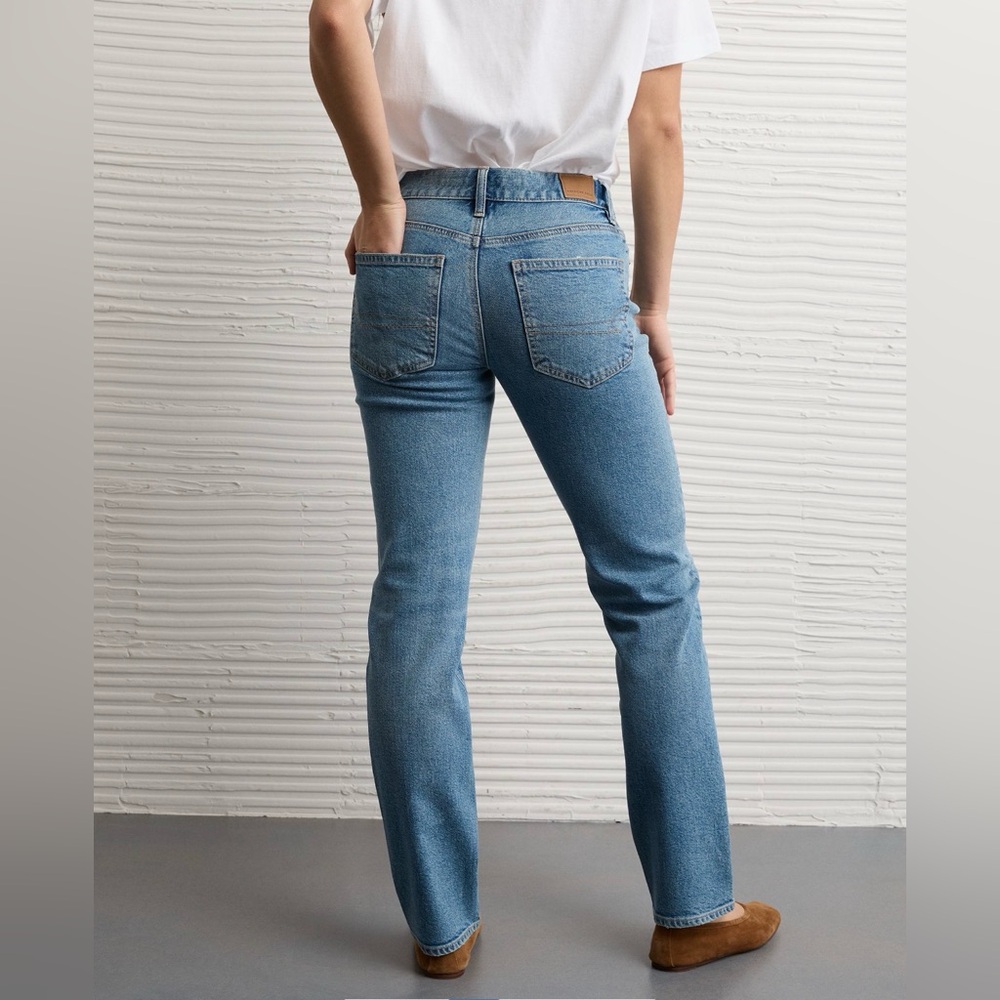 American Eagle Stretch High-Waisted Straight Jean size 10 - Picture 3 of 7